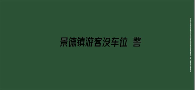 景德镇游客没车位 警察：随便停